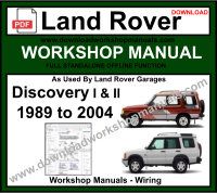 Land Rover Discovery 1 and 2 Workshop Service Repair Manual